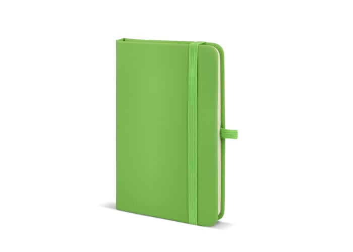 Carnet personnalisé format A6 avec fermeture Sora Vert clair